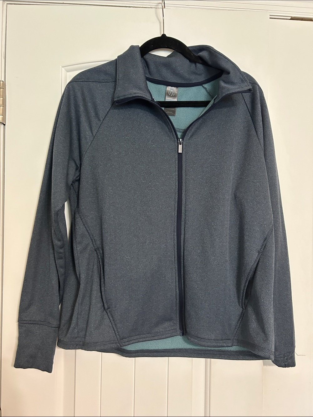 Champion Women’s Full-Zip Utility Jacket in Slate Blue
